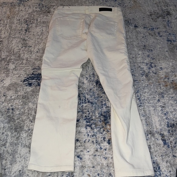 CJ Black Premium ivory ripped five pocket skinny flex jeans Sz 30 / 30 - Picture 3 of 7